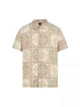 Рубашка на пуговицах классического кроя GUESS, бежевый