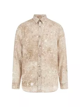 Рубашка на пуговицах классического кроя GUESS, цвет Beige/Cream