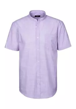 Рубашка на пуговицах классического кроя H.I.S, лавандовый