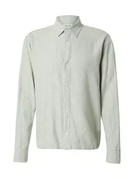 Рубашка на пуговицах классического кроя HOLLISTER, пастельный зеленый