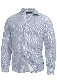 Рубашка на пуговицах классического кроя INDICODE JEANS Olimak, синий