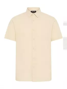 Рубашка на пуговицах классического кроя INDICODE JEANS IDMonk, бежевый