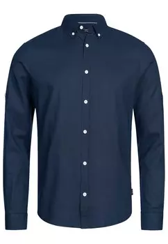 Рубашка на пуговицах классического кроя INDICODE JEANS Brayden, темно-синий
