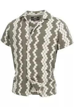 Рубашка на пуговицах классического кроя INDICODE JEANS Cosby, зеленый