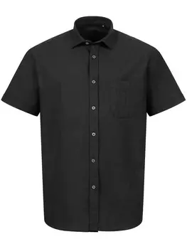 Рубашка на пуговицах классического кроя Indumentum, черный
