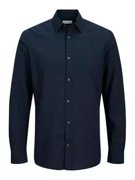Рубашка на пуговицах классического кроя JACK & JONES JJESummer, темно-синий
