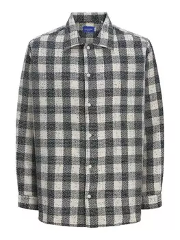 Рубашка на пуговицах классического кроя JACK & JONES, черный