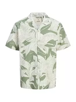 Рубашка на пуговицах классического кроя JACK & JONES JPRBLUBAHAMAS, цвет Olive/White