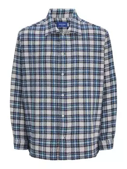 Рубашка на пуговицах классического кроя JACK & JONES, синий/темно-синий