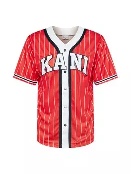 Рубашка на пуговицах классического кроя Karl Kani, красный