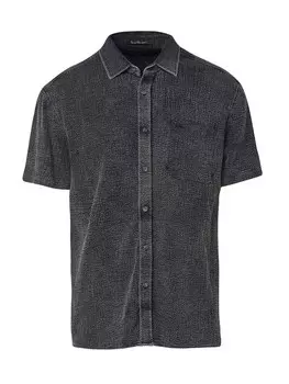 Рубашка на пуговицах классического кроя KOROSHI, черный