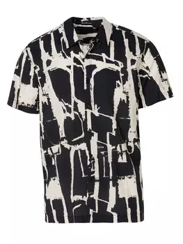 Рубашка на пуговицах классического кроя KOROSHI, черный