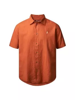 Рубашка на пуговицах классического кроя MCS Fort Worth, карамельный