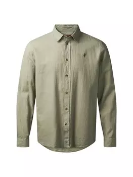 Рубашка на пуговицах классического кроя MCS, оливковый