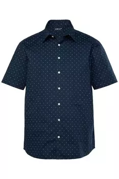 Рубашка на пуговицах классического кроя Men Plus, темно-синий