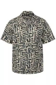 Рубашка на пуговицах классического кроя Men Plus, бежевый