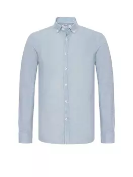 Рубашка на пуговицах классического кроя Moxx Paris, синий/темно-синий