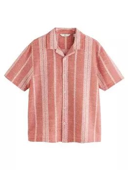 Рубашка на пуговицах классического кроя Next, цвет Cranberry/Light red