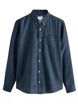 Рубашка на пуговицах классического кроя Next, цвет Navy/Smoke blue