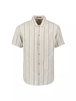 Рубашка на пуговицах классического кроя No Excess Dobby, светло-серый