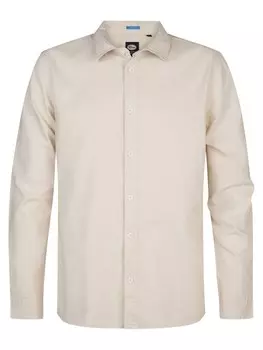 Рубашка на пуговицах классического кроя Petrol Industries, бежевый