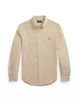 Рубашка на пуговицах классического кроя Polo Ralph Lauren, бежевый