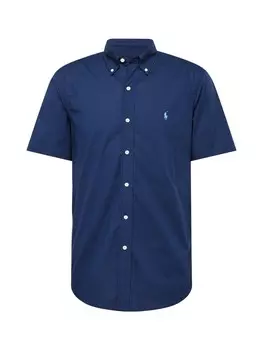 Рубашка на пуговицах классического кроя Polo Ralph Lauren, темно-синий