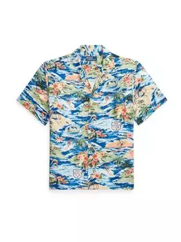 Рубашка на пуговицах классического кроя Polo Ralph Lauren Clady1, синий