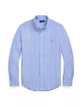 Рубашка на пуговицах классического кроя Polo Ralph Lauren, светло-синий