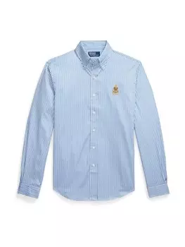 Рубашка на пуговицах классического кроя Polo Ralph Lauren, синий
