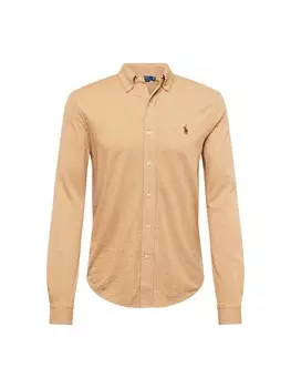 Рубашка на пуговицах классического кроя Polo Ralph Lauren, кэмел