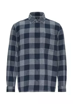 Рубашка на пуговицах классического кроя QS, цвет Navy/Smoke blue