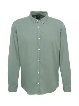 Рубашка на пуговицах классического кроя QS, оливковый