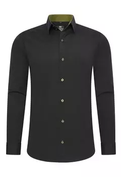 Рубашка на пуговицах классического кроя Rusty Neal, черный