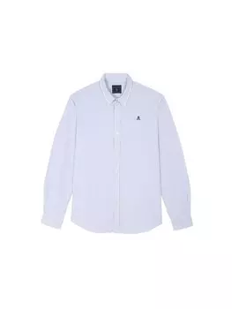 Рубашка на пуговицах классического кроя Scalpers, цвет Royal blue/Light blue