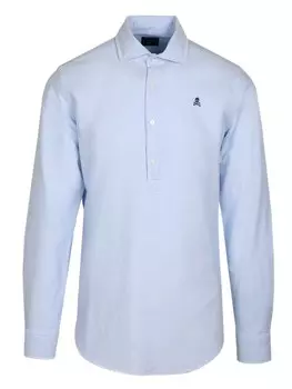 Рубашка на пуговицах классического кроя Scalpers, светло-синий