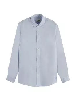 Рубашка на пуговицах классического кроя SCOTCH & SODA, светло-синий