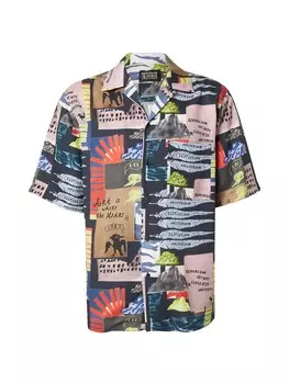 Рубашка на пуговицах классического кроя SCOTCH & SODA, темно-синий