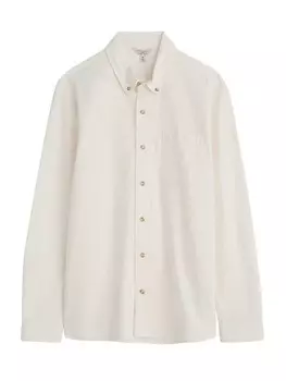 Рубашка на пуговицах классического кроя Seasalt Cornwall Jenken, белый