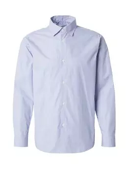 Рубашка на пуговицах классического кроя SELECTED SLHBARRON, темно-синий/светло-синий