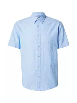 Рубашка на пуговицах классического кроя SELECTED, светло-синий