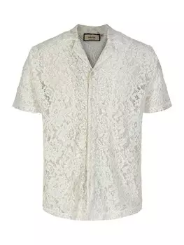 Рубашка на пуговицах классического кроя SikSilk, экрю