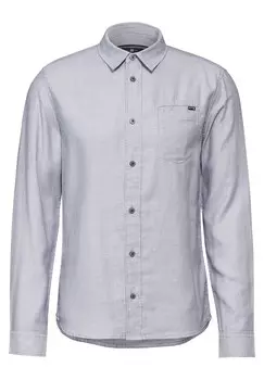 Рубашка на пуговицах классического кроя Street One MEN, серый