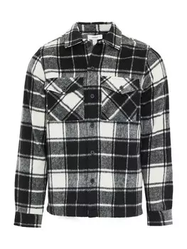 Рубашка на пуговицах классического кроя Threadbare Saint Christopher, черный