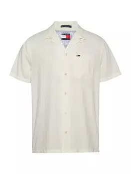 Рубашка на пуговицах классического кроя Tommy Jeans, экрю