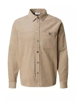 Рубашка на пуговицах классического кроя TRAPP, бежевый