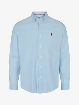 Рубашка на пуговицах классического кроя U.S. POLO ASSN. Calvert, светло-синий
