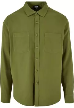 Рубашка на пуговицах классического кроя Urban Classics, оливковый