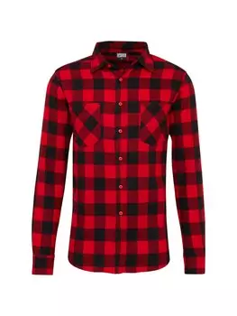 Рубашка на пуговицах классического кроя Urban Classics, цвет Red/Dark red
