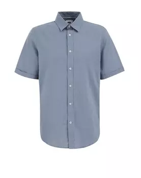 Рубашка на пуговицах классического кроя WE Fashion, темно-синий